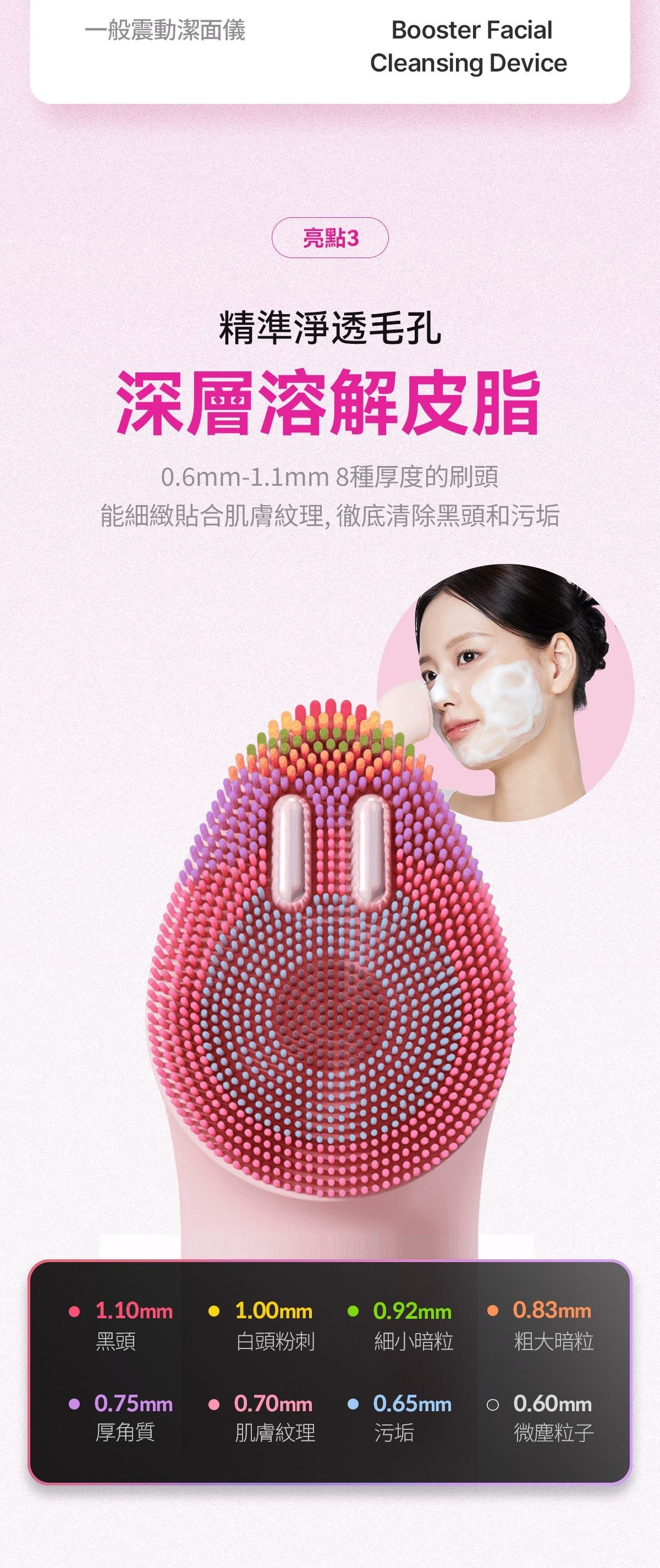Medicube AGE-R Booster Cleanser Head - product details