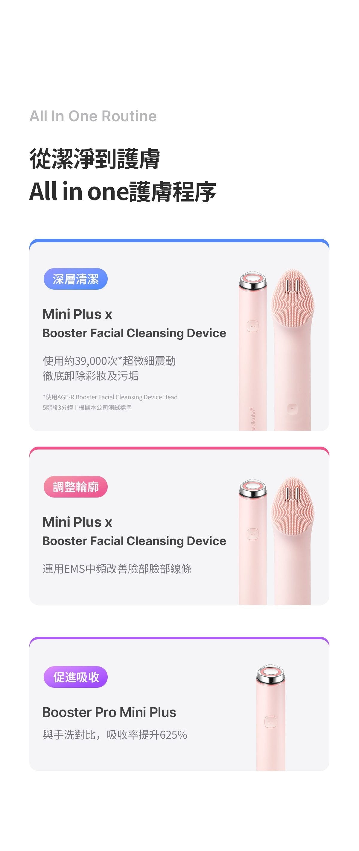 Medicube AGE-R Booster Cleanser Head - product details