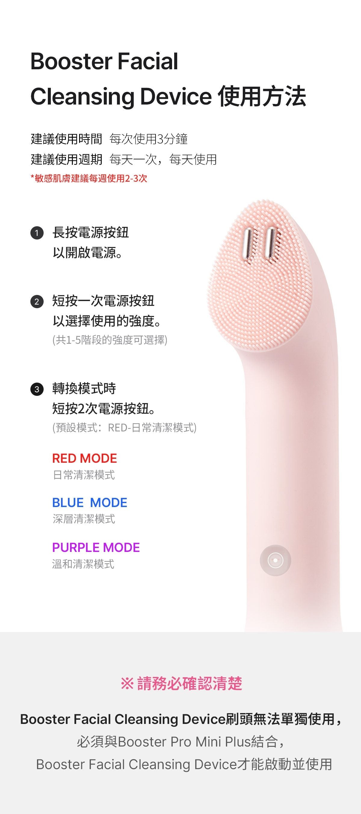 Medicube AGE-R Booster Cleanser Head - product details